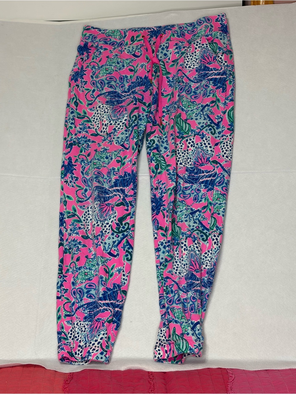 Lilly Pulitzer Joggers Small Untamed Hearts